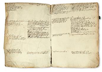 MANUSCRIPT.  Forest laws.  Manuscript in English on paper.  Late 16th/early 17th century